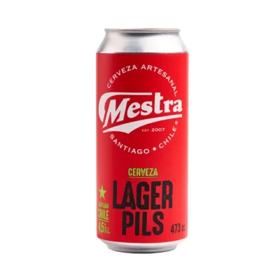 Cerveza Artesanal Mestra Lager Pils Lata 473Cc1