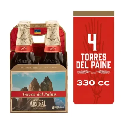 Pack Cerveza Austral Torres Del Paine X 4 Botellin