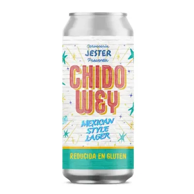 Cerveza Artesanal Jester Chido Wey Mexican Style Lager Lata 473Cc