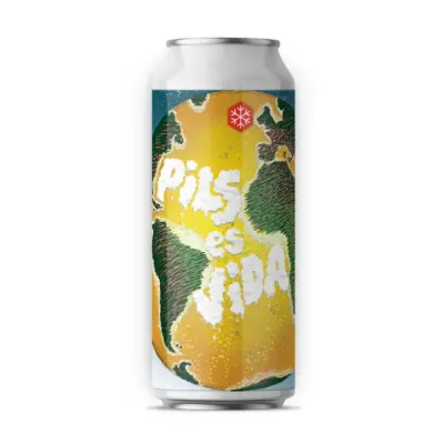 Cerveza Artesanal Granizo Pils Es Vida Hoppy Lager Lata 473Cc