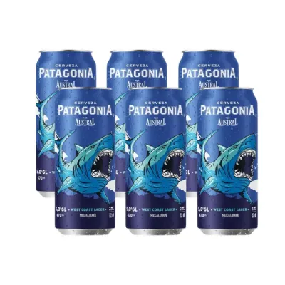 Cerveza Patagonia West Coast Lager X 6 Lata 470Cc