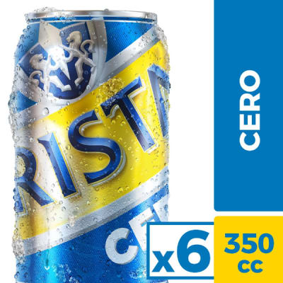 Pk Cristal Cero X 6 Latas 350Cc 