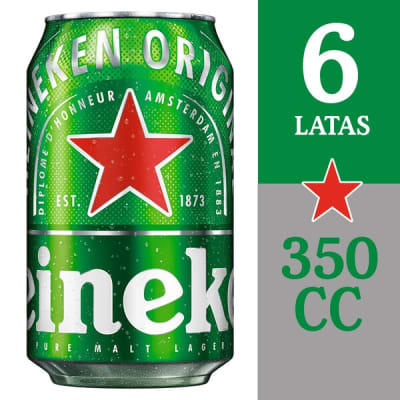 Pk Heineken X 6 Latas 350Cc 
