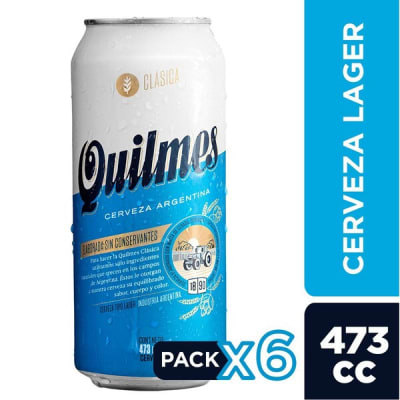 Pk Quilmes X 6 Latas 473Cc 
