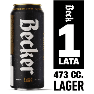 Cerveza Becker Negra 473 CC