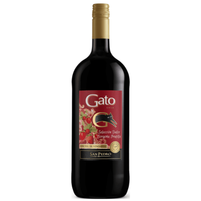 Vino Gato Dulce Borgoña Frutilla Botellon1