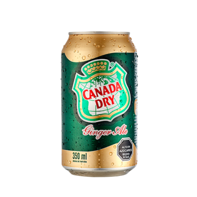 Bebida Canada Dry Ginger Lata 350 CC