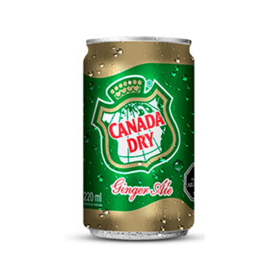 Bebida Canada Dry Ginger Lata 220 CC