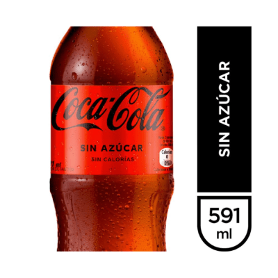 Bebida Coca Cola Zero Des 591 ml