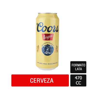 Cerveza Coors Lata 470 cc