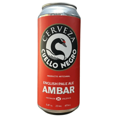 Cerveza Cuello Negro Lata Ambar Ale 473 CC1