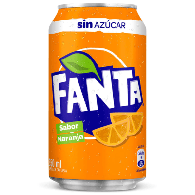 Bebida Fanta Zero Lata 350 cc