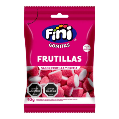 Confite Gomita Frutillitas  A La Crema