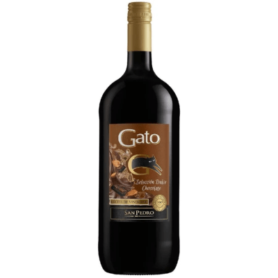 Vino Gato Dulce Chocolate Botellon