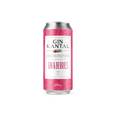 Coctel Gin Kantal Berries Lata 473 cc