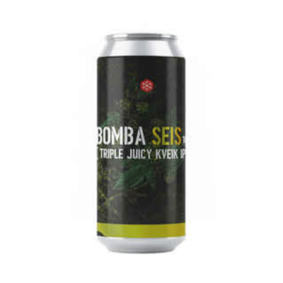Cerveza Granizo Bomba Seis Trliple Juice Kveik Ipa Lata 473 CC1