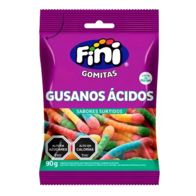 Confite Gomita Gusanos Acidos