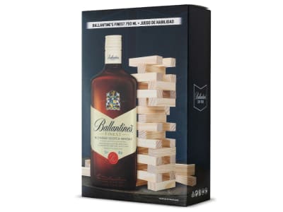 Pack Ballantines Fines 750cc + Juego Jenga1