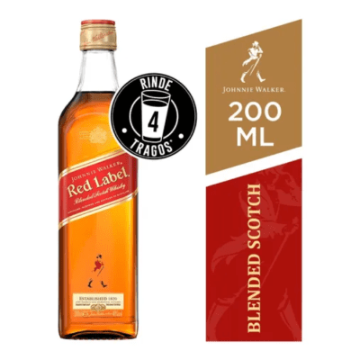 Whisky Johnnie Walker Red Label 200 cc Petaca