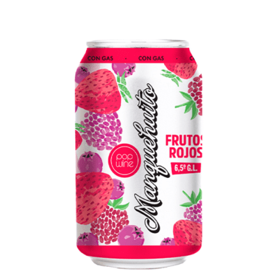 Vino Manquehuito Frutos Rojos Lata 350 CC