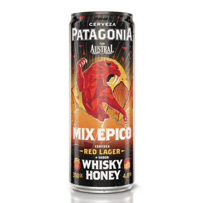 Cerveza Patagonia Red Lager Whiskey Honey Lata 350 CC