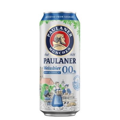 Cerveza Paulaner Weissbier Cero Lata 500 CC