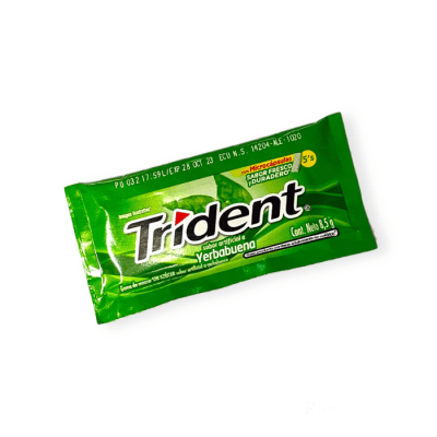 Confite Trident Yerbabuena 5 Unidades
