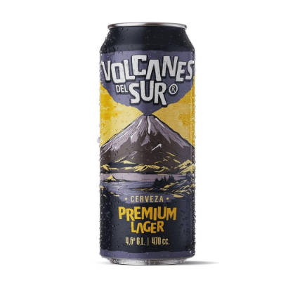 Cerveza Volcanes Del Sur Strong Lager Lata 470Cc