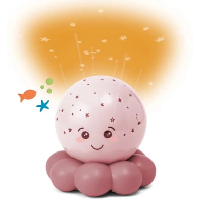 Luz nocturna Twinkles to go Pulpo rosado