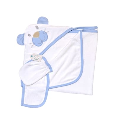 Set de toalla con capucha, guante y paño1