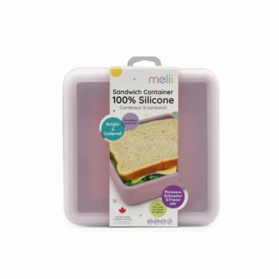 Contenedor sándwich de silicona rosado1