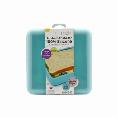 Contenedor sándwich de silicona menta
