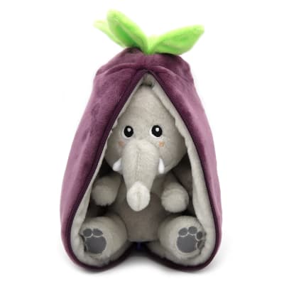 Peluche Berenjena-Elefante Flipetz