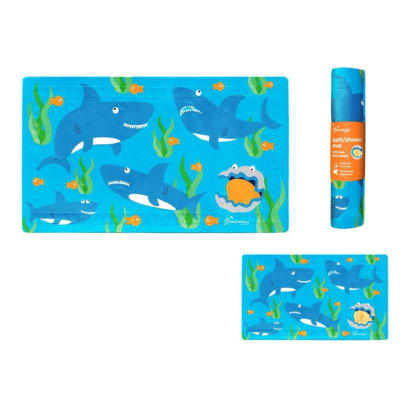 Alfombra de baño antideslizante Tiburones1