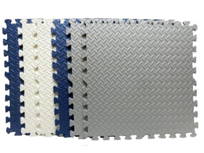 Alfombra puzzle Metálico1