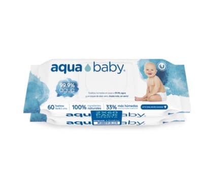 Toallitas húmedas Aqua Baby (120 unidades)1