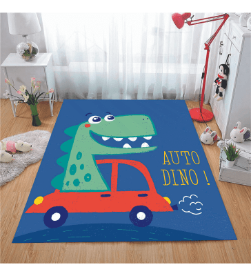 Alfombra Dino sobre ruedas1
