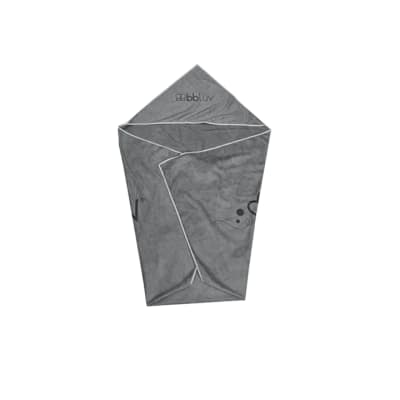 Toalla con capucha color gris1