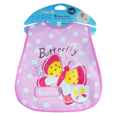 Babero con bolsillo Mariposa1