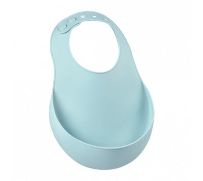 Babero silicona menta1