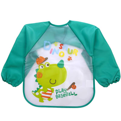 Babero con mangas Dinosaurio1
