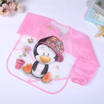 Babero con mangas Pinguino1