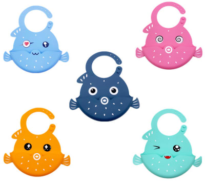 Baberos silicona Peces