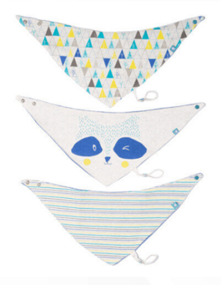 Set 3 bandanas Mapache1