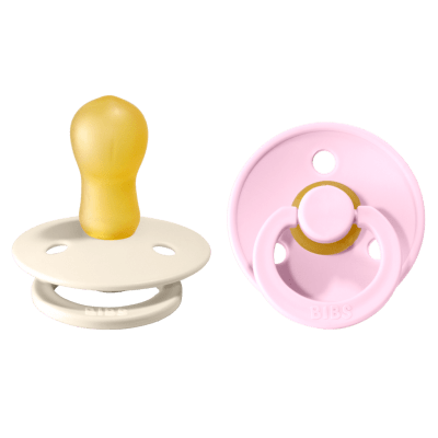 Chupete Bibs Ivory/ Baby Pink1