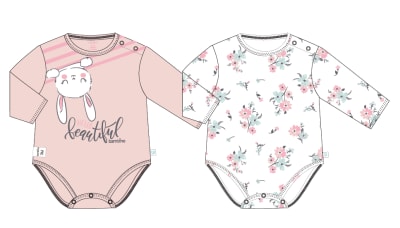 Pack 2 bodies manga larga Hello Beautiful1