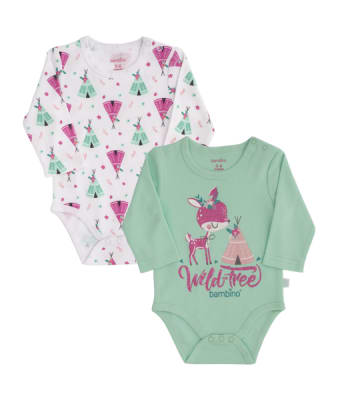 Pack 2 bodies manga larga Wild Free Bambino