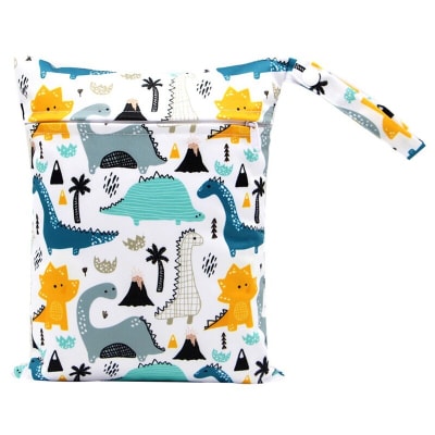 Bolsa impermeable reutilizable Dinosaurios1