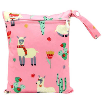 Bolsa impermeable reutilizable Llamas1