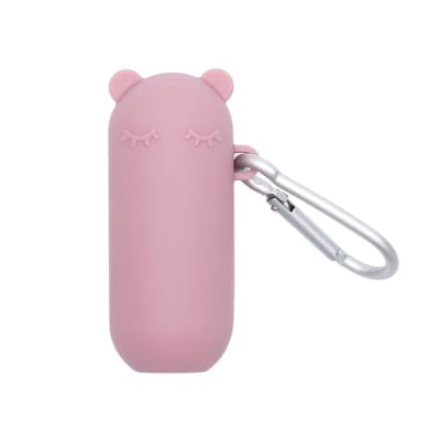 Bombilla para llevar Oso rosa1
